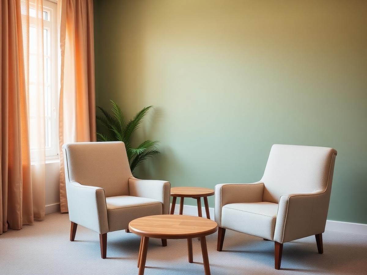 Ambiente do consultório preparado para atendimento